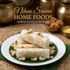 sugar cashew pootharekulu
